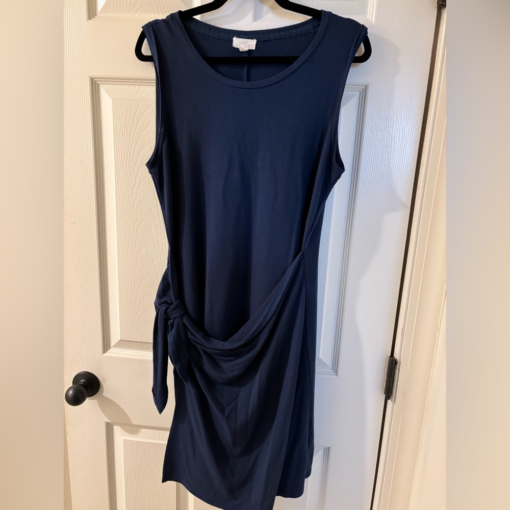 Cupio Midnight Blue Asymmetrical Dress XL
